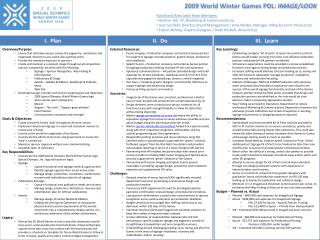 2009 World Winter Games PDL: IMAGE/LOOK