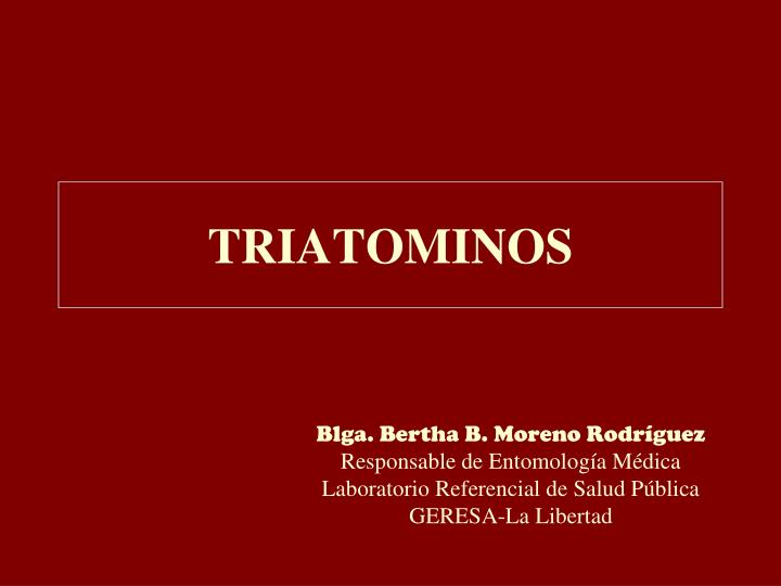 triatominos