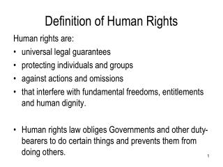 Definition of Human Rights