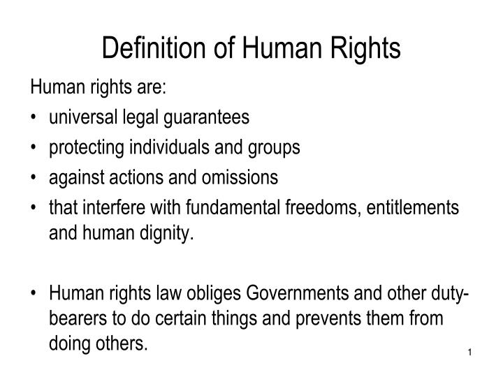 definition of human rights