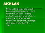 AKHLAK - slide 1