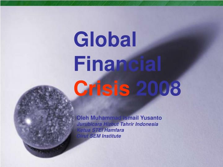 global financial crisis 2008