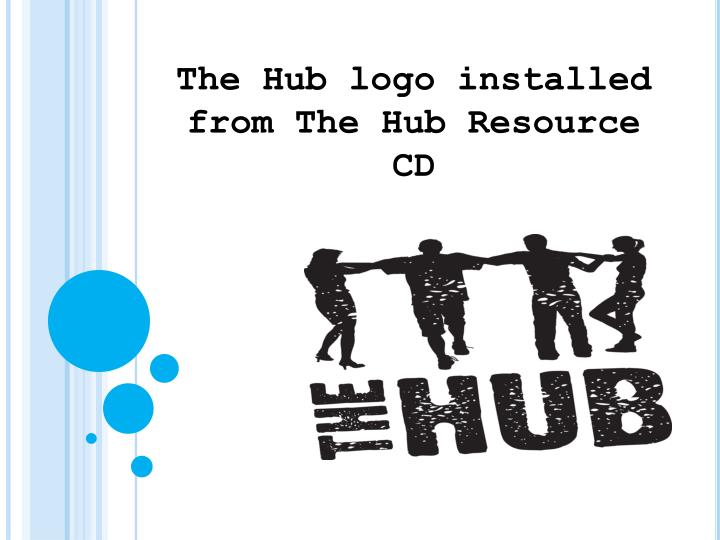 the hub logo installed from the hub resource cd