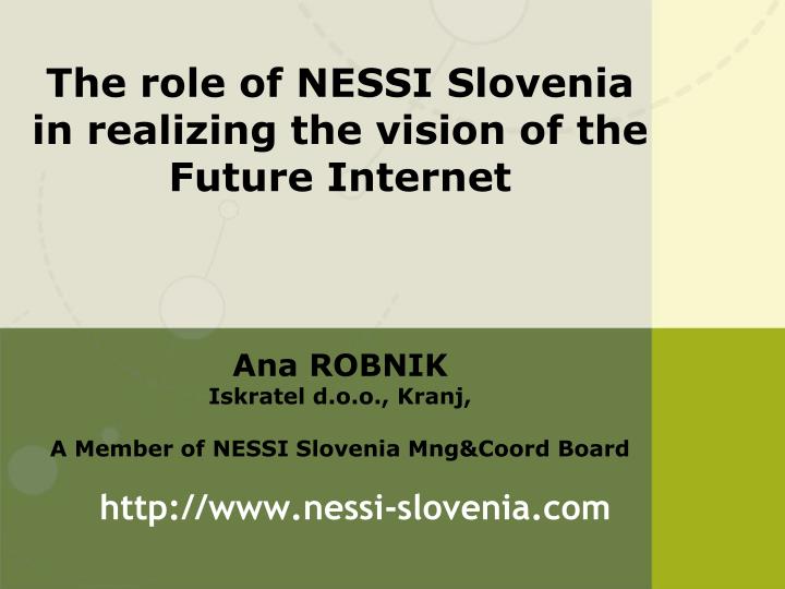 http www nessi slovenia com