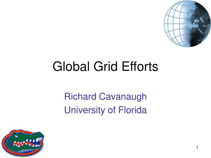 global grid efforts
