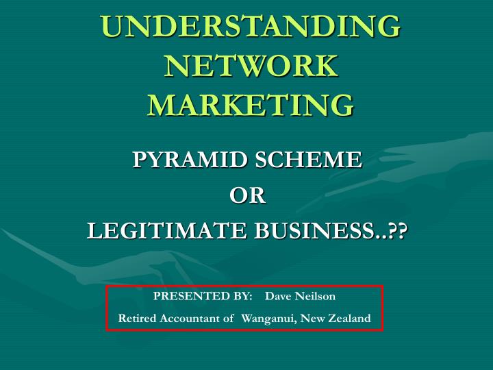 understanding network marketing