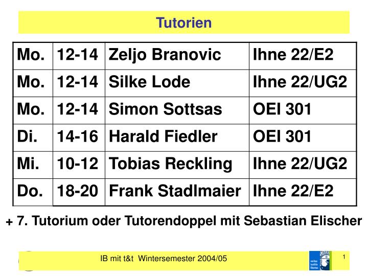 tutorien