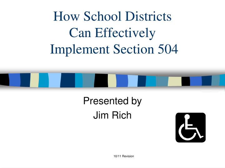 how school districts can effectively implement section 504