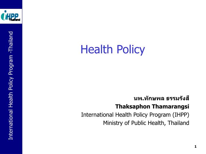 health policy
