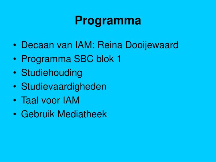 programma