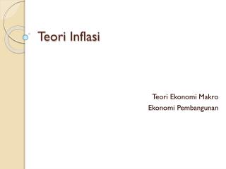 teori inflasi