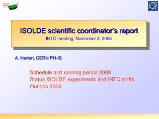 A. Herlert , CERN PH-IS