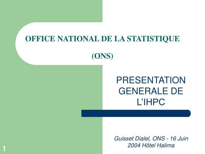 office national de la statistique ons