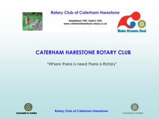 CATERHAM HARESTONE ROTARY CLUB