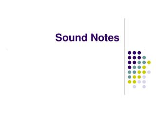 Sound Notes