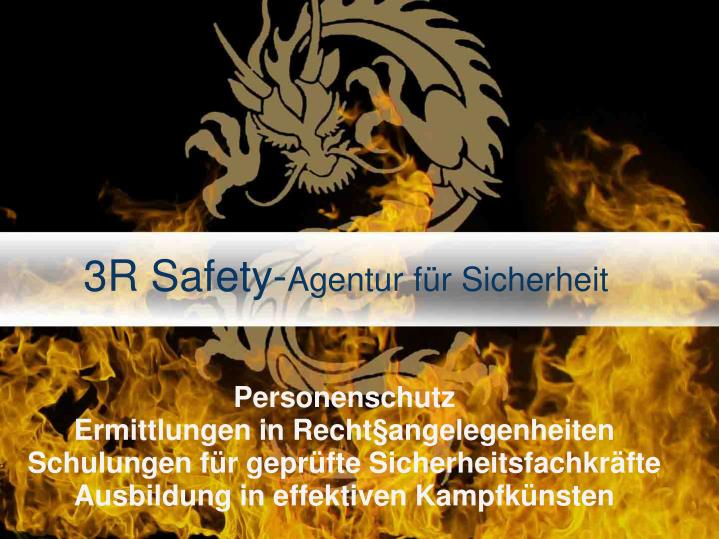 3r safety agentur f r sicherheit