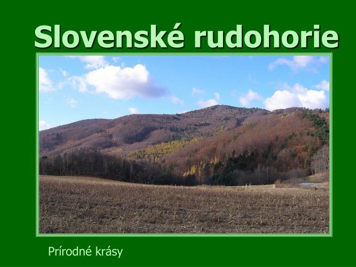 slovensk rudohorie