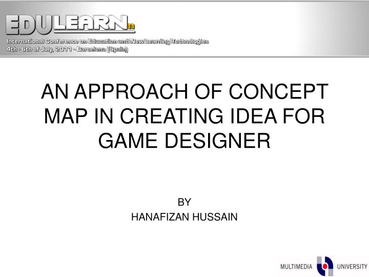 an approach of concept map in creating idea for game designer