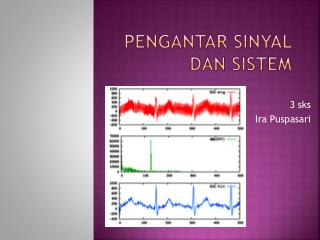 pengantar sinyal dan sistem
