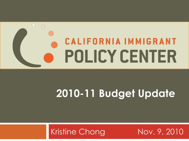 2010 11 budget update