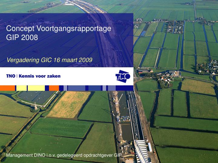 concept voortgangsrapportage gip 2008