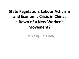 Chris King-Chi CHAN ,