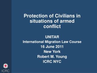 Protection of Civilians in situations of armed conflict UNITAR