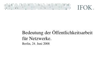 bedeutung der ffentlichkeitsarbeit f r netzwerke