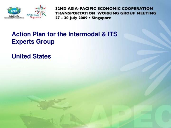 action plan for the intermodal its experts group united states