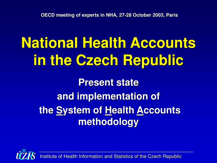national health accounts in the czech republic