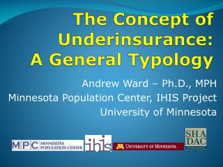 The Concept of Underinsurance: A General Typology