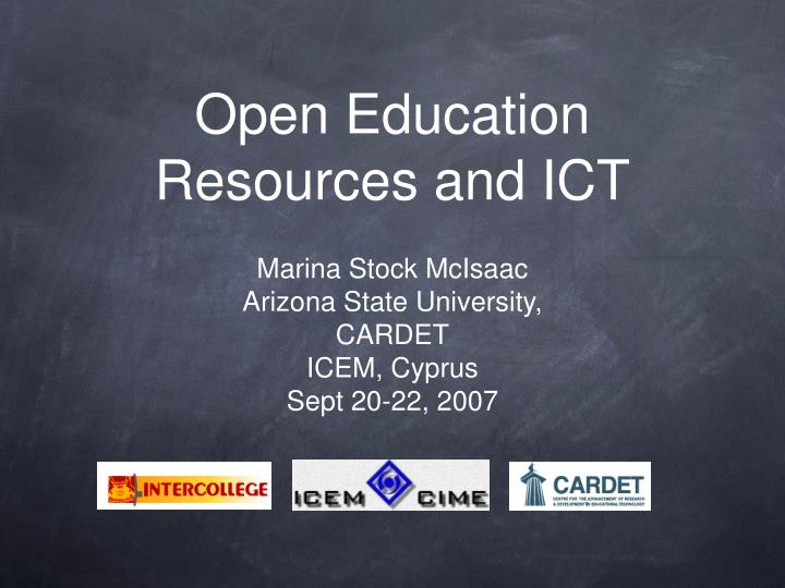 open education resources and ict