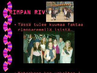 rimpan rivit
