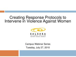 Creating Response Protocols to Intervene in Violence Against Women