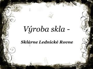 v roba skla