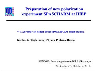 Preparation of new polarization experiment SPASCHARM at IHEP