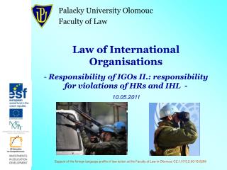 Law of International Organisations