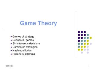 Game Theory