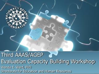Third AAAS/AGEP Evaluation Capacity Building Workshop