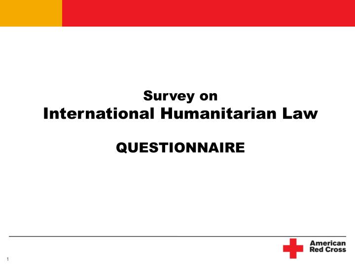 survey on international humanitarian law questionnaire