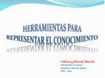 HERRAMIENTAS para Representar el conocimiento - slide 1