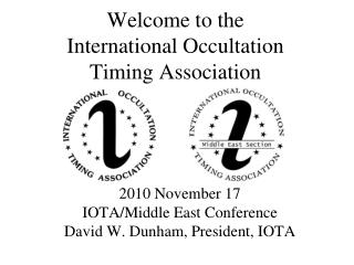 Welcome to the International Occultation Timing Association