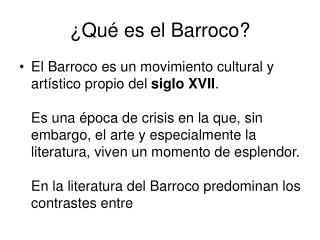 qu es el barroco