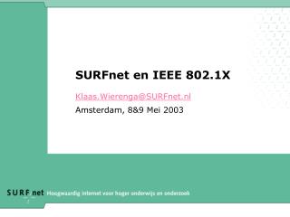 surfnet en ieee 802 1x