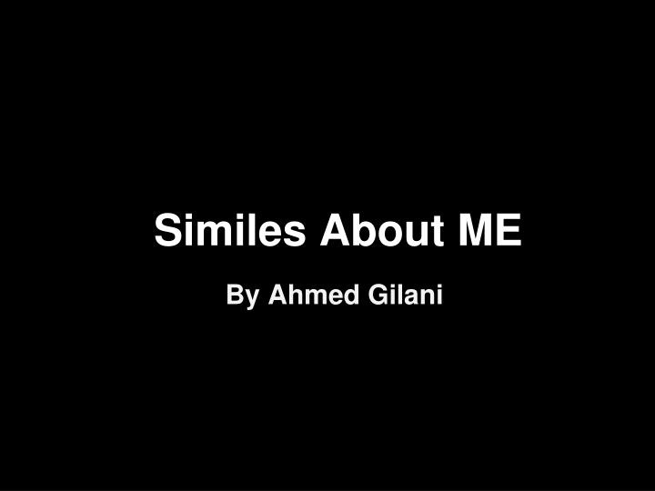similes about me