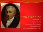 James Monroe - slide 1