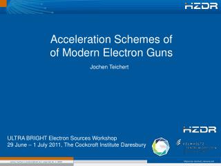 Acceleration Schemes of of Modern Electron Guns