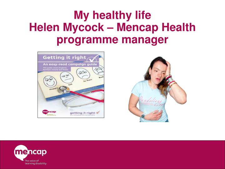 my healthy life helen mycock mencap health programme manager