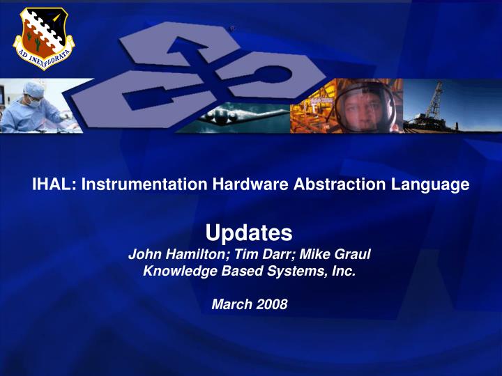 ihal instrumentation hardware abstraction language