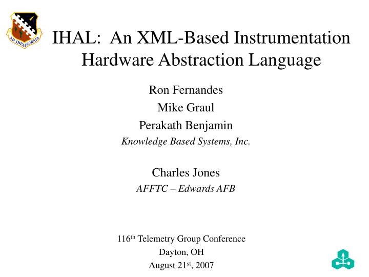 ihal an xml based instrumentation hardware abstraction language